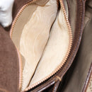 GUCCI GG Canvas Hand Bag Beige Gold Auth 152647-11