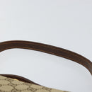 GUCCI GG Canvas Hand Bag Beige Gold Auth 152647-14