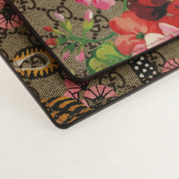 GUCCI GG Supreme Shoulder Bag PVC Beige Gold 454111 Auth 152649AM