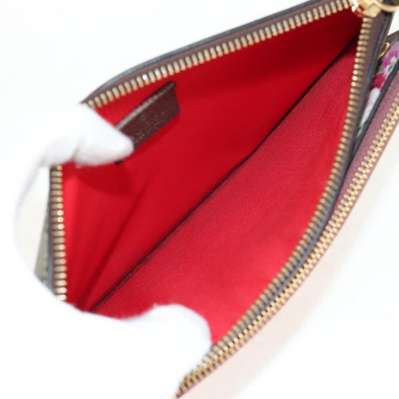 GUCCI GG Supreme Shoulder Bag PVC Beige Gold 454111 Auth 152649AM