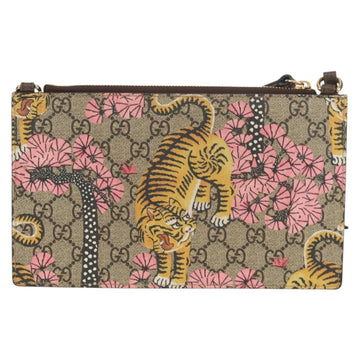 GUCCI GG Supreme Shoulder Bag PVC Beige Gold 454111 Auth 152649AM - 0