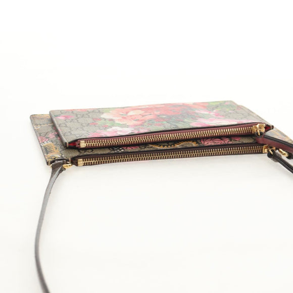 GUCCI GG Supreme Shoulder Bag PVC Beige Gold 454111 Auth 152649AM