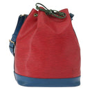 LOUIS VUITTON Epi Tricolor Noe Shoulder Bag Blue Red Green M44082 LV Auth 152652-1