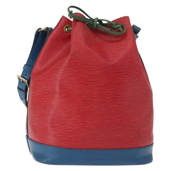 LOUIS VUITTON Epi Tricolor Noe Shoulder Bag Blue Red Green M44082 LV Auth 152652