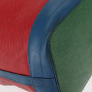 LOUIS VUITTON Epi Tricolor Noe Shoulder Bag Blue Red Green M44082 LV Auth 152652-10