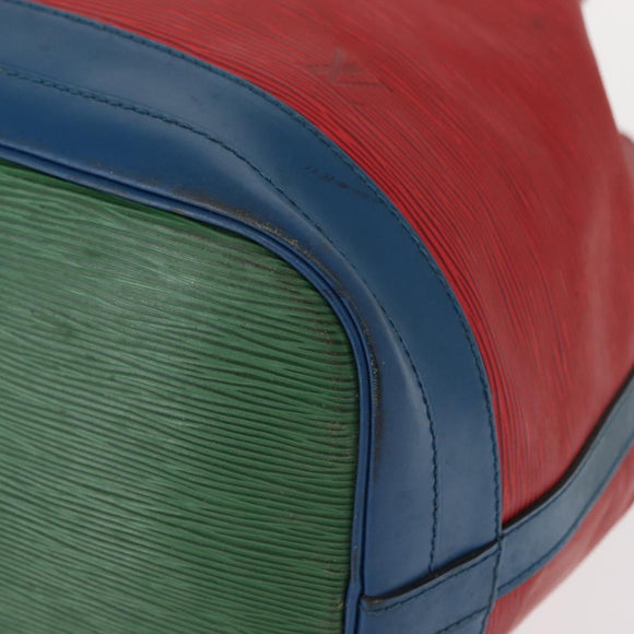 LOUIS VUITTON Epi Tricolor Noe Shoulder Bag Blue Red Green M44082 LV Auth 152652