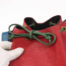 LOUIS VUITTON Epi Tricolor Noe Shoulder Bag Blue Red Green M44082 LV Auth 152652-15