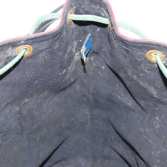 LOUIS VUITTON Epi Tricolor Noe Shoulder Bag Blue Red Green M44082 LV Auth 152652