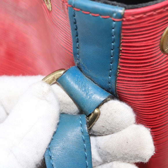 LOUIS VUITTON Epi Tricolor Noe Shoulder Bag Blue Red Green M44082 LV Auth 152652