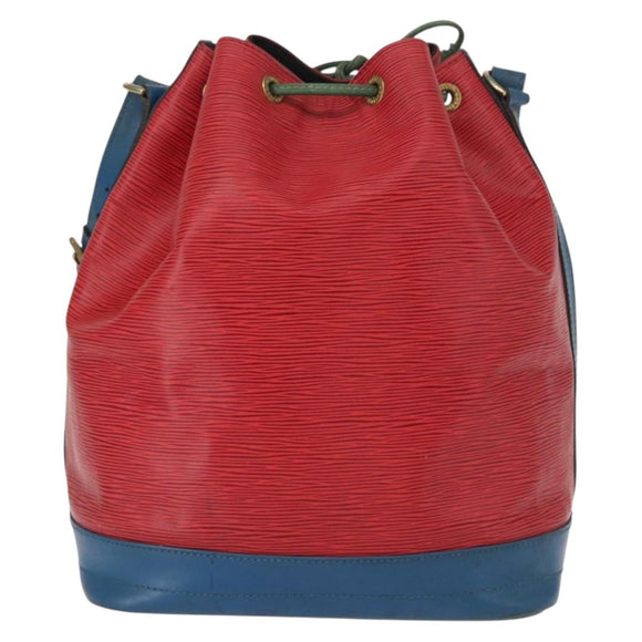 LOUIS VUITTON Epi Tricolor Noe Shoulder Bag Blue Red Green M44082 LV Auth 152652