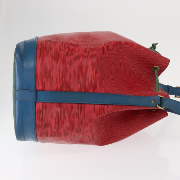 LOUIS VUITTON Epi Tricolor Noe Shoulder Bag Blue Red Green M44082 LV Auth 152652