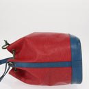 LOUIS VUITTON Epi Tricolor Noe Shoulder Bag Blue Red Green M44082 LV Auth 152652-5
