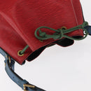 LOUIS VUITTON Epi Tricolor Noe Shoulder Bag Blue Red Green M44082 LV Auth 152652-6