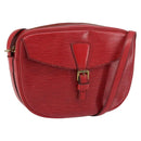 LOUIS VUITTON Epi Jeune Fille MM Shoulder Bag Red M52157 LV Auth 152654-1