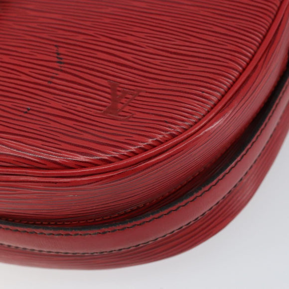 LOUIS VUITTON Epi Jeune Fille MM Shoulder Bag Red M52157 LV Auth 152654