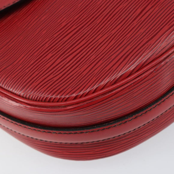 LOUIS VUITTON Epi Jeune Fille MM Shoulder Bag Red M52157 LV Auth 152654