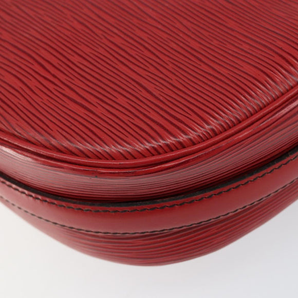 LOUIS VUITTON Epi Jeune Fille MM Shoulder Bag Red M52157 LV Auth 152654