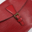 LOUIS VUITTON Epi Jeune Fille MM Shoulder Bag Red M52157 LV Auth 152654-18