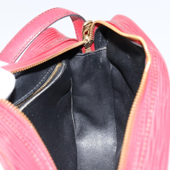 LOUIS VUITTON Epi Jeune Fille MM Shoulder Bag Red M52157 LV Auth 152654