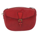 LOUIS VUITTON Epi Jeune Fille MM Shoulder Bag Red M52157 LV Auth 152654-13
