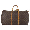 LOUIS VUITTON Monogram Keepall 60 Boston Bag M41422 LV Auth 152655-3
