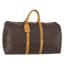 LOUIS VUITTON Monogram Keepall 55 Boston Bag M41424 LV Auth 152656-1