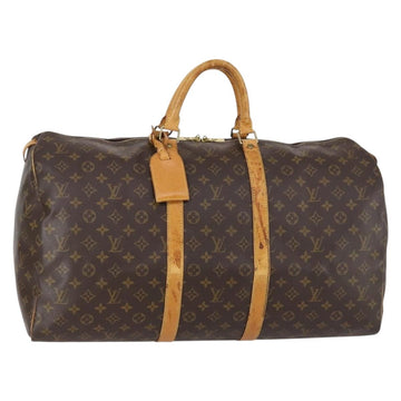 LOUIS VUITTON Monogram Keepall 55 Boston Bag M41424 LV Auth 152656
