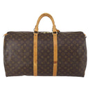 LOUIS VUITTON Monogram Keepall 55 Boston Bag M41424 LV Auth 152656-3