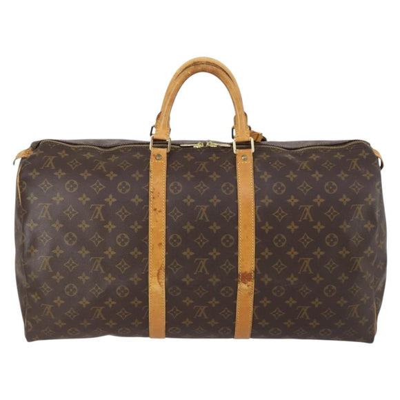 LOUIS VUITTON Monogram Keepall 55 Boston Bag M41424 LV Auth 152656