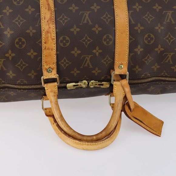 LOUIS VUITTON Monogram Keepall 55 Boston Bag M41424 LV Auth 152656