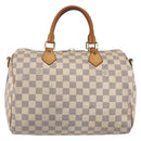 LOUIS VUITTON Damier Azur Speedy Bandouliere 30 Bag 2way N41052 LV Auth 152661-13