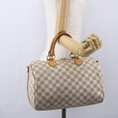 LOUIS VUITTON Damier Azur Speedy Bandouliere 30 Bag 2way N41052 LV Auth 152661-21