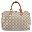 LOUIS VUITTON Damier Azur Speedy Bandouliere 30 Bag 2way N41052 LV Auth 152661-2
