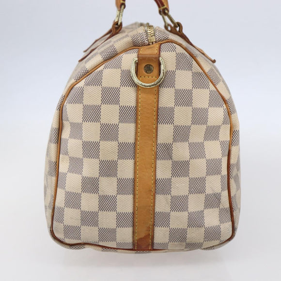 LOUIS VUITTON Damier Azur Speedy Bandouliere 30 Bag 2way N41052 LV Auth 152661