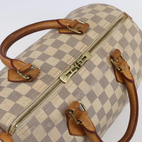 LOUIS VUITTON Damier Azur Speedy Bandouliere 30 Bag 2way N41052 LV Auth 152661