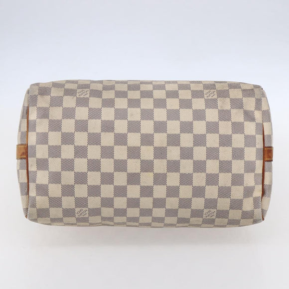 LOUIS VUITTON Damier Azur Speedy Bandouliere 30 Bag 2way N41052 LV Auth 152661
