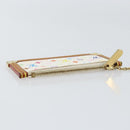 LOUIS VUITTON Monogram Multicolor Pochette Cles Purse White M92655 Auth 152662-5
