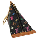LOUIS VUITTON Monogram Multicolor Berlingo Coin Purse Black M58029 Auth 152663V-1