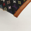 LOUIS VUITTON Monogram Multicolor Berlingo Coin Purse Black M58029 Auth 152663V-15
