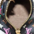 LOUIS VUITTON Monogram Multicolor Berlingo Coin Purse Black M58029 Auth 152663V-10