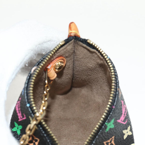 LOUIS VUITTON Monogram Multicolor Berlingo Coin Purse Black M58029 Auth 152663V