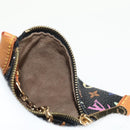 LOUIS VUITTON Monogram Multicolor Berlingo Coin Purse Black M58029 Auth 152663V-18