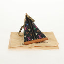 LOUIS VUITTON Monogram Multicolor Berlingo Coin Purse Black M58029 Auth 152663V-12