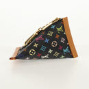 LOUIS VUITTON Monogram Multicolor Berlingo Coin Purse Black M58029 Auth 152663V-3