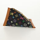 LOUIS VUITTON Monogram Multicolor Berlingo Coin Purse Black M58029 Auth 152663V-4
