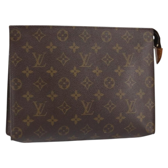 LOUIS VUITTON Monogram Poche Toilette 26 Pouch M47542 LV Auth 152665