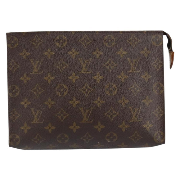 LOUIS VUITTON Monogram Poche Toilette 26 Pouch M47542 LV Auth 152665