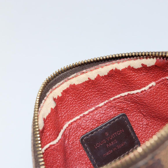 LOUIS VUITTON Damier Ebene Pochette Cosmetic PM Pouch N47516 LV Auth 152666