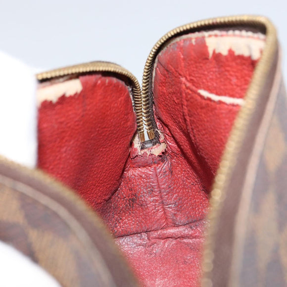 LOUIS VUITTON Damier Ebene Pochette Cosmetic PM Pouch N47516 LV Auth 152666