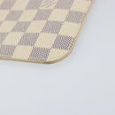 LOUIS VUITTON Damier Azur Neverfull MM Pouch LV Auth 152668-15